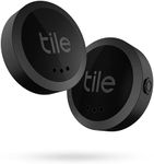 Tile Sticker (2022) 2-pack. Small Bluetooth Tracker, Remote Finder and Item Locator, Pets and More, iOS and Android Compatible.