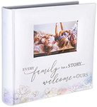 Malden International Designs 2 Up 4x6 Photo Album With Memo Writing Area Every Family Has A Story Welcome To Ours Watercolor Cover Book Bound White