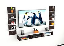 Anikaa Ancort Engineered Wood Wall Mount TV Unit/TV Stand/Wall Set Top Box Stand/TV Cabinet/TV Entertainment Unit (Wenge/White)(Ideal for 42-52 Inch)(D.I.Y)