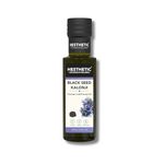 HESTHETIC Cold Pressed Black Seed Oil 100ml | Pure Kalonji (Mangraila Tel) Edible Virgin Oil | High-Thymoquinone Food-Grade Nigella Sativa for Cooking, Salad & Daily Wellness | Glass Bottle