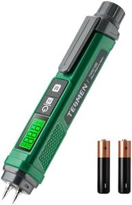 Wood Moisture Meter, TESMEN TWM-186 Portable Pen Moisture Meter, Pin-Type Moisture Meter with 2 Modes, 7 Calibration Scales for Wood, Firewood, Lumber, Bricks, Floors, Walls - Green