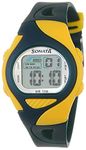 SF Digital Grey Dial Plastic Strap Unisex Watch-NS87011PP04