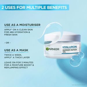 Garnier Hyaluron Barrier Water Gel Moisturizer, 50ml