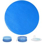 KETNET 6 Ft Bubble Solar Pool Covers Blankets for Round Inground above Ground Swimming Pool, Heavy-Duty Circular Pool Hot Tub Spa Solar Floating Thermal Covers Blanket Mat (6 Foot)