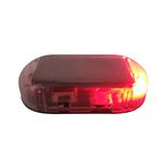 Car Alarm LED Light Solar Security Warning Dummy System Anti-theft Flash Blinking Lamp Red