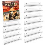 12 Pack Vinyl Record Shelf Wall Mount, ULENDIS Clear Acrylic Album Record Holder for Display Daily Listening, Floating Shelves with Installation Hardware and Tools