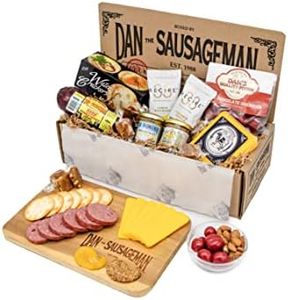 Dan's Gourmet Gift Basket - Savory Sausage, Wisconsin Cheese, Chocolate Cherries