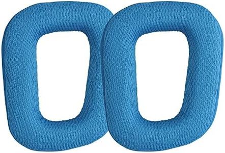 kwmobile 2x Cuscinetto Cuffie Compatibile con Logitech G430 / G35 / G930 / F450 Pad - Cuscinetti Ricambio Cuffie Over Ear Simil Pelle - blu