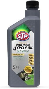 STP Premium Synthetic Blend 4 Cycle Small Engine Oil, SAE 10w30 Motor Oil for Lawnmowers, Generators, Tractors, Snow Blowers, and More, 32 fl oz
