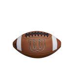 WILSON GST Leather Game Football - Brown, Pee Wee Size