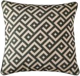 ISAENNE Design Linen Classic Vintage Throw Pillow Covers 18"x18", Minimalist Square Cushion Covers with Green Irregular Plaid Pattern Decor Pillowcases for Bed,Living Room,Outdoor,Car