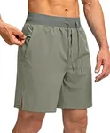 Men's Running Shorts with Zipper Po