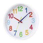 Wall Clock Silent & Non Ticking Modern Quartz 8.5"- Battery Operated Digital Quiet Sweep Office/home/school/Kitchen Decor Clocks