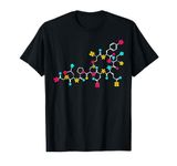 Oxytocin Molecule and Flowers Love Hormone Chemistry Design T-Shirt