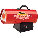 Clarke Little Devil 2 10kW Propane Gas Space Heater with Regulator & Hose, Portable 35,000 BTU Heater for Workshops, Garages & Sheds (230V)