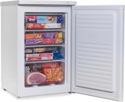 English Electric Under Counter Freezer EEF085H 91 Litre 55cm wide, White, Reversible Door - 4 Freezer Drawers (EEF085H)