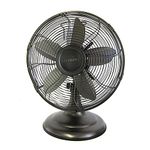 Optimus F-6212 Oscillating Antique Table Fan, 12-Inch, Copper