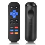 Remote Control for Roku 1, Roku 2, Roku 3, Roku 4, TV Remote Control Replacement Compatible with Roku HD, LT, XS, XD, Ultra, Premiere, with 6 Shortcut Buttons, 10M Infrared Distance Control 2024