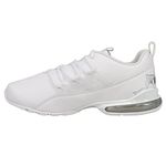 PUMA Riaze Prowl Mandala Wide Women's Training Shoes in White/Metallic Silver, Size 9
