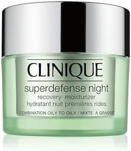 Clinique Superdefense Night Recovery Moisturizer, Anti-Ageing, Hydrating & Firming Night Cream For All Skin Types
