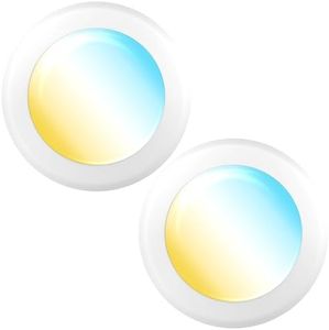 Sunco 5/6 Inch LED Disk Lights, Flush Mount Disc Recessed Ceiling Can Lighting, 1050 LM, Selectable CCT 3000K/4000K/5000K/6000K/6500K, Dimmable, 15W=75W, Damp Rated ETL 2 Pack