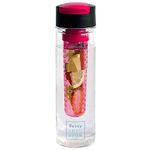 Savvy Infusion - Flip-Top Sport Infuser Water Bottle - Enjoy Delicious Fruit Infused Beverages - Leak Proof Tritan Travel Tumbler - Perfect Infusing and Detox Bottle for Sports & Fitness Enthusiasts