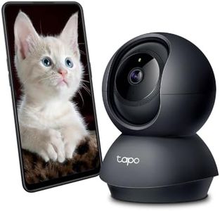 TP-Link Tapo Pan/Tilt AI Smart Home Security Wi-Fi Camera, Baby Monitor, 1080p, 360°, Motion & Person Detection, Notification, Night Vision, SD Card Slot, Voice Control, No hub Required (Tapo C201)