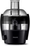 Philips Viva Collection Compact Juicer, 1.5 Litre, 500 Watt, Quick Clean Technology, Drip Stop, Dishwasher Safe Parts, See-through Pulp Container, Direct Serve, Black (HR1832/01)