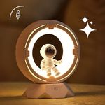 ILLUMYN Astronaut Light-Room Decorations, Night Light for Kids, Rechargeable & Dimmable, 9-level Cold & Warm light, Adjust by Tap & Touch, Lights for Bedroom, Living Room, Birthday, Christmas, Nursery