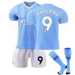 KARAZZO Kids Soccer Jersey #9 Boys Jersey Kit Football Suit Soccer Sportswear with Shorts and Socks for Boys and Girls (24)