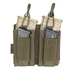 EXCELLENT ELITE SPANKER Open-Top Single/Double/Triple Mag Pouch for M4 M14 M16 AK AR Elastic Kangaroo Rifle Magazines and Pistol Mag Pouch（RGN