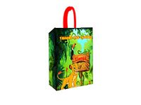 Wonder Party Props Simba Theme Happy Birthday Return Bags with Birthday Kid Name - 10 Pcs