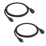 2-Pack 3ft Extension Cord Outdoor 1
