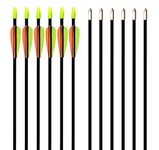 GPP 28" Fiberglass Archery Target Arrows - Practice Arrows or Youth Arrows for Recurve Bow- 12 Pack