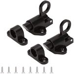 2 Pack Self-Closing Latch - Spring Door Lock - Door Latch - Security Automatic Window Gate Lock - Spring Load Bolt Latch (Black)