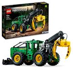 LEGO 42157 Technic John Deere 948L-II Skidder Set, Construction Vehicle Toy with Pneumatic Functions and 4 Wheel Drive, Model Building Kit for Engineering Enthusiasts