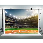 FHZON 10x7ft High-end Baseball Stadium Backdrop Ballpark Auditorium Light Photography Background Themed Party Artistic Portrait YouTube Backdrops Photo Booth Studio Props PFH184