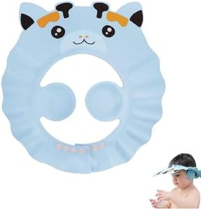 Baby Shower Cap,Kids Hair Washing Shield,Adjustable Kids Shampoo Cap,Hair Washing Aids for Kids,Baby Toddler Hair Washing Shield with Ear Cover,Shower Cap for Kids,for Kids Eyes Ears Protection