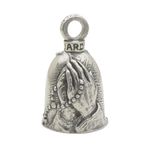 Guardian® Praying Hands with Rosary and Holy Cross Motorcycle Biker Luck Gremlin Riding Bell