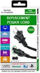 Xtreme 10 Foot Non-Polarized Replacement Power Cord for TVs, Game Consoles, Cable/Satellite Boxes, Printers, Soundbars, Home Theaters, Speakers & More, Works with Samsung, LG, TLC, PlayStation & More