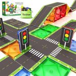 56PCS Magnetic Tiles Road Toppers S