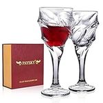 Wine Glasses Set of 2, Clear Glass, Long Stem Wine Glass for Red and White Wine - 10 OZ, Mother's Day Gift