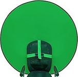 Portable Green Screen Backdrop,with Storage Bag,56" Collapsible Webcam Background,Single-Side Green Screen Attaches Chair,for Video Chats,Zoom