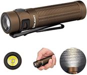 OLIGHT Baton3 Pro 1500 Lumens EDC Rechargeable LED Torch,High Lumens Pocket Flashlight for Outdoors,Indoors and Emergency (Netural White (4000K~5000K), Desert Tan)