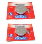 MICROUSB Compatible with Panasonic Lithium Coin Battery 3v - Provide Long Lasting Power in a Variety of Devices,from keyless-Entry fobs to Toys (CR2450, Pack of 2)