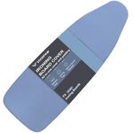 VividPaw Small Ironing Board Cover and Pad 12.5 x 32, Elastic Edge, Silicone Coated, Resist Scorching, Heavy Duty Padded Cover for Table Top Mini Iron Board (Silicone Coating-Blue, 12" x 32")