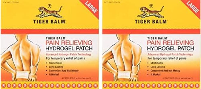 Tiger Balm Pain Relieving Patch, Large 4 Each, 4 Count, Pack of 2