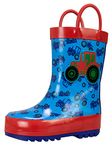 Harry Bear Boys Wellington Boots Tractor Blue 10