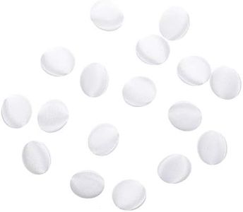 Bottoni da Smoking da 15 Pezzi 10Mm Bottoni da Sposa Rivestiti in Raso Bottoni Bottoni in Metallo con Gambo per Camicette Camicie (Bianco)
