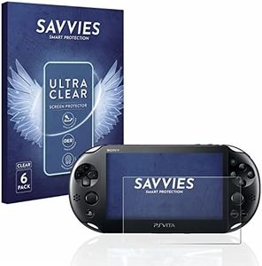 savvies Protector Pantalla para Sony Playstation Vita (6 Unidades) Película Ultra Transparente